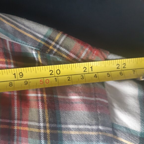 Viyella SZ M Men's Plaid Button Up Shirt, 80% Cotton/20% Wool - Picture 11 of 16